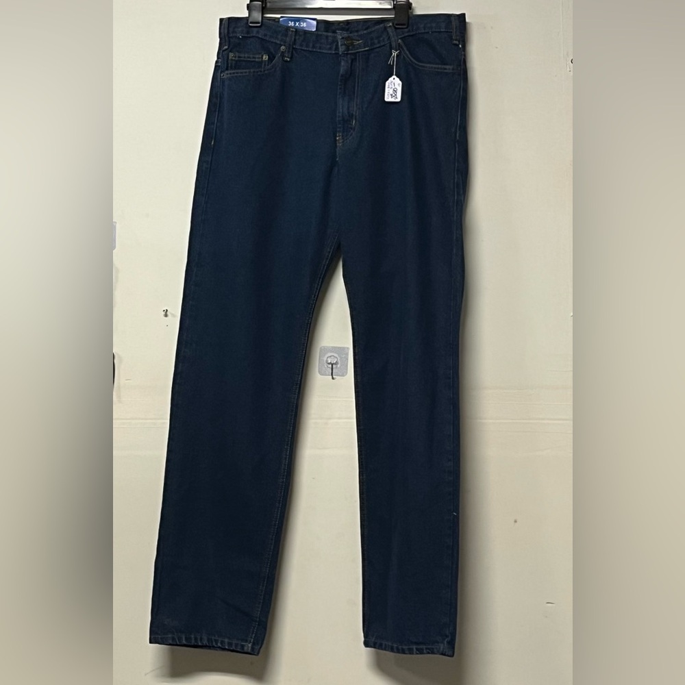 New Rugged Wear Men's Dark Blue Jeans size 36x36